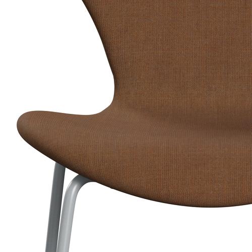 [product_category]-Fritz Hansen 3107 Chair Full Upholstery, Silver Grey/Canvas Sand Colours-Fritz Hansen-3107FU-CA0254-SIGREY-FRI-6