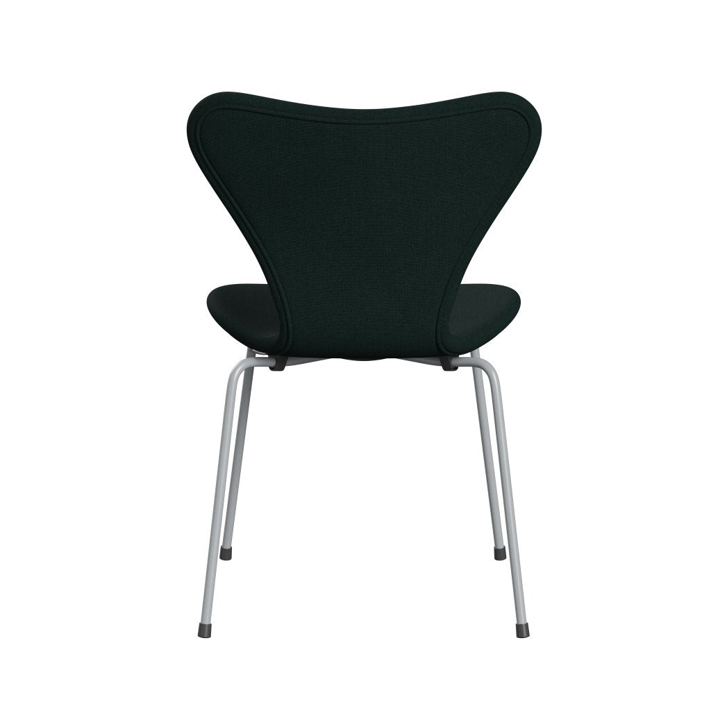 [product_category]-Fritz Hansen 3107 Chair Full Upholstery, Silver Grey/Christianshavn Dark Green-Fritz Hansen-3107FU-CH1161-SIGREY-FRI-4