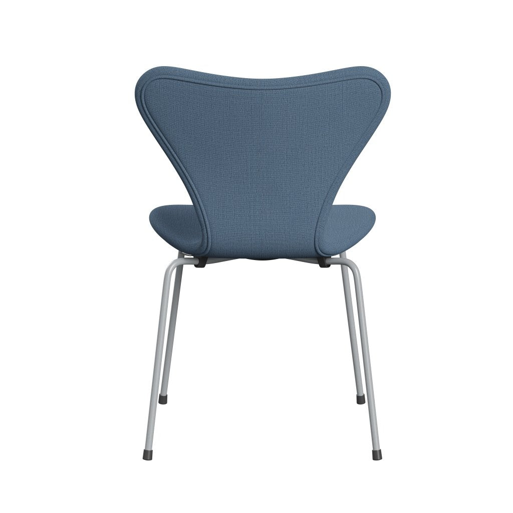 Fritz Hansen 3107 Chair Full Upholstery, Silver Grey/Christianshavn Light Blue