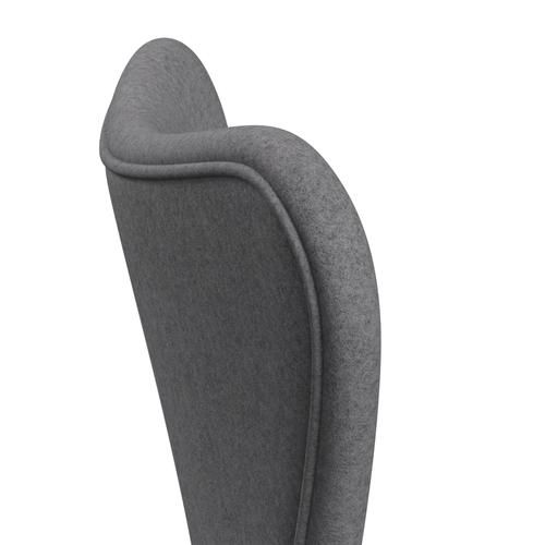 [product_category]-Fritz Hansen 3107 Chair Full Upholstery, Silver Grey/Divina Melange Stone Grey-Fritz Hansen-3107FU-DIM147-SIGREY-FRI-5