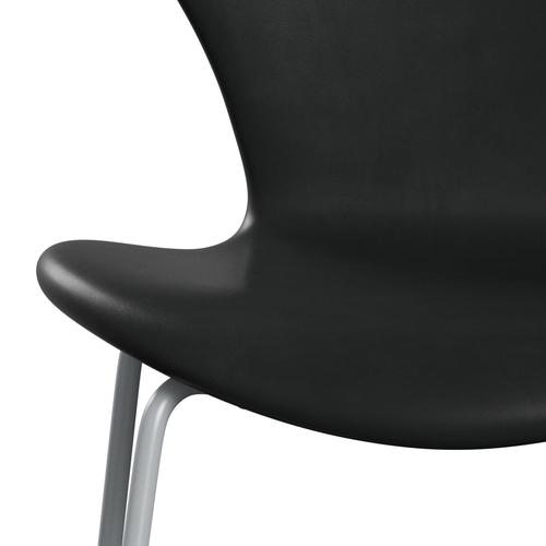 [product_category]-Fritz Hansen 3107 Chair Full Upholstery, Silver Grey/Grace Black-Fritz Hansen-3107FU-ELBLA-SIGREY-FRI-6