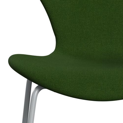 [product_category]-Fritz Hansen 3107 Chair Full Upholstery, Silver Grey/Hallingdal Grass Green-Fritz Hansen-3107FU-HAL960-SIGREY-FRI-6