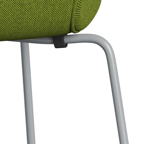 [product_category]-Fritz Hansen 3107 Chair Full Upholstery, Silver Grey/Hallingdal Green-Fritz Hansen-3107FU-HAL980-SIGREY-FRI-7