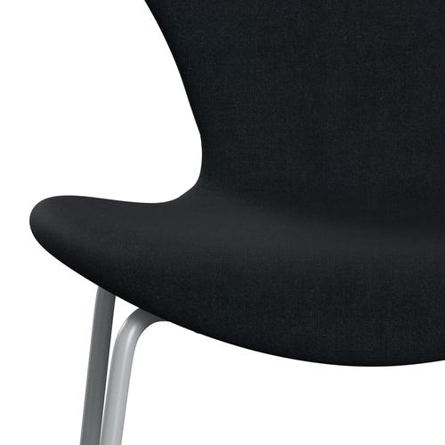 [product_category]-Fritz Hansen 3107 Chair Full Upholstery, Silver Grey/Remix Black (Rem996)-Fritz Hansen-3107FU-REM996-SIGREY-FRI-6