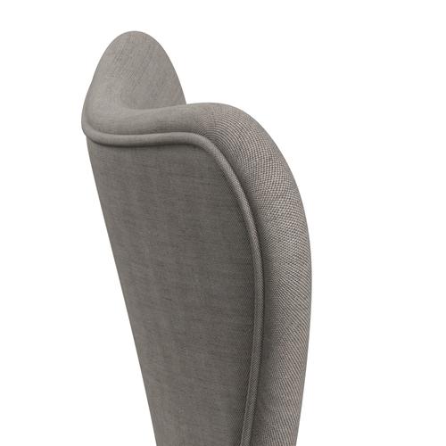 [product_category]-Fritz Hansen 3107 Chair Full Upholstery, Silver Grey/Remix Grey (Rem126)-Fritz Hansen-3107FU-REM126-SIGREY-FRI-5