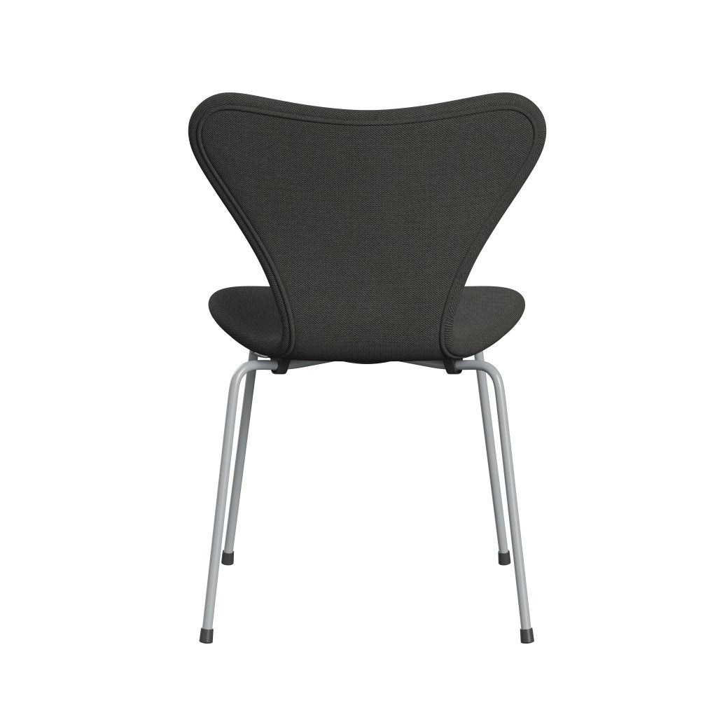 [product_category]-Fritz Hansen 3107 Chair Full Upholstery, Silver Grey/Steelcut Trio Dark Grey-Fritz Hansen-3107FU-STR176-SIGREY-FRI-4