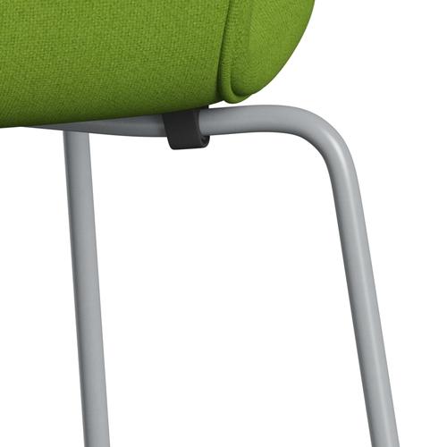 [product_category]-Fritz Hansen 3107 Chair Full Upholstery, Silver Grey/Tonus Lime-Fritz Hansen-3107FU-TON118-SIGREY-FRI-7