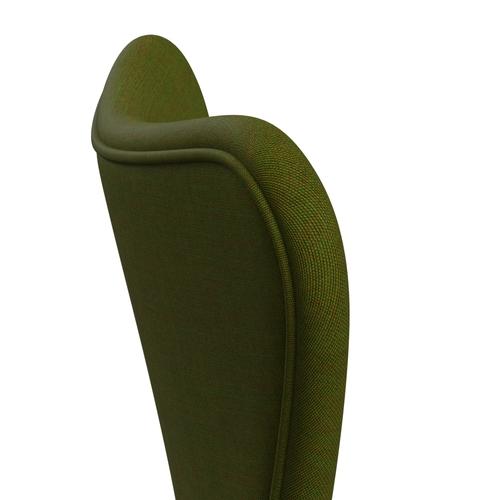 [product_category]-Fritz Hansen 3107 Chair Full Upholstery, Warm Graphite/Canvas Light Grass Green-Fritz Hansen-3107FU-CA0954-WARGRA-FRI-5