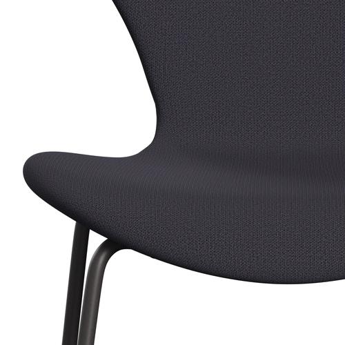 [product_category]-Fritz Hansen 3107 Chair Full Upholstery, Warm Graphite/Capture Blue Charcoal-Fritz Hansen-3107FU-CP5201-WARGRA-FRI-6