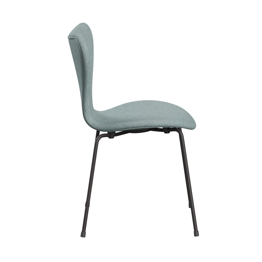 [product_category]-Fritz Hansen 3107 Chair Full Upholstery, Warm Graphite/Divina Md Mint-Fritz Hansen-3107FU-DMD813-WARGRA-FRI-3