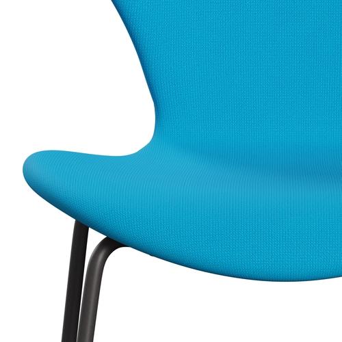 [product_category]-Fritz Hansen 3107 Chair Full Upholstery, Warm Graphite/Fame Warm Turquoise-Fritz Hansen-3107FU-F66133-WARGRA-FRI-6