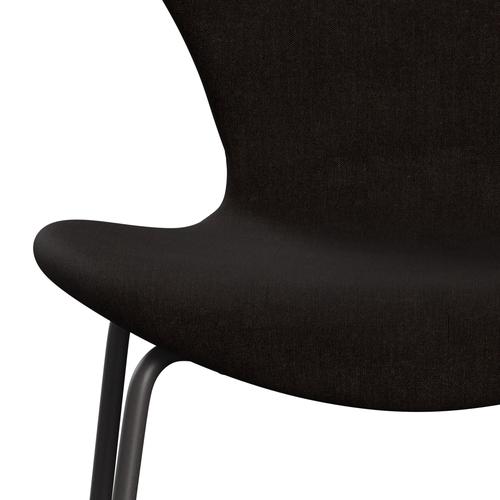 [product_category]-Fritz Hansen 3107 Chair Full Upholstery, Warm Graphite/Remix Chocolate Brown (Rem383)-Fritz Hansen-3107FU-REM383-WARGRA-FRI-6