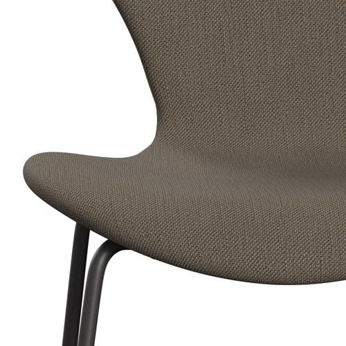 [product_category]-Fritz Hansen 3107 Chair Full Upholstery, Warm Graphite/Sunniva 2 Chocolate/Light Grey-Fritz Hansen-3107FU-SV353-WARGRA-FRI-6