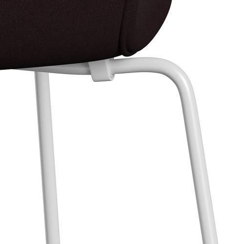 [product_category]-Fritz Hansen 3107 Chair Full Upholstery, White/Christianshavn Dark Red Plain-Fritz Hansen-3107FU-CH1142-DRWH-FRI-7