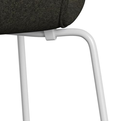 [product_category]-Fritz Hansen 3107 Chair Full Upholstery, White/Divina Melange Grey Brown-Fritz Hansen-3107FU-DIM277-DRWH-FRI-7