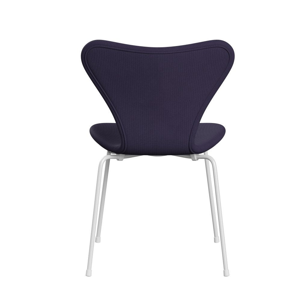 [product_category]-Fritz Hansen 3107 Chair Full Upholstery, White/Fame Violet Dark-Fritz Hansen-3107FU-F65082-DRWH-FRI-4