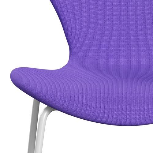 [product_category]-Fritz Hansen 3107 Chair Full Upholstery, White/Fame Violet Light-Fritz Hansen-3107FU-F65083-DRWH-FRI-6