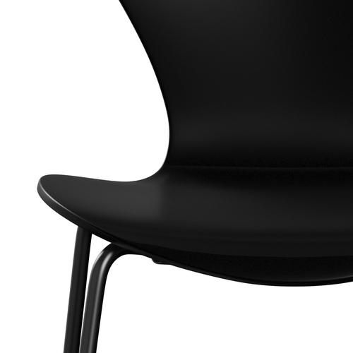 [product_category]-Fritz Hansen 3107 Chair Unupholstered, Black/Lacquered Black-Fritz Hansen-3107-LA190-DRBL-FRI-6