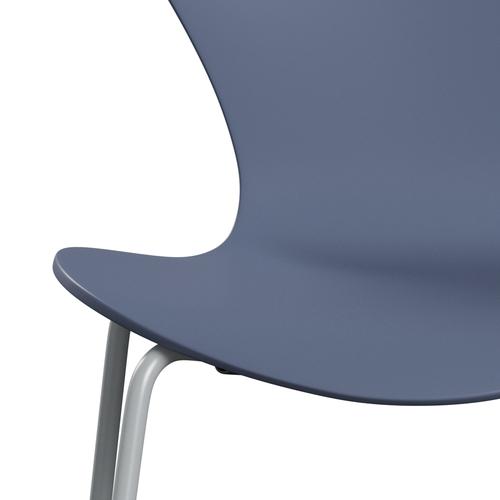 [product_category]-Fritz Hansen 3107 Chair Unupholstered, Silver Grey/Lacquered Dusk Blue-Fritz Hansen-3107-LA850-SIGREY-FRI-6