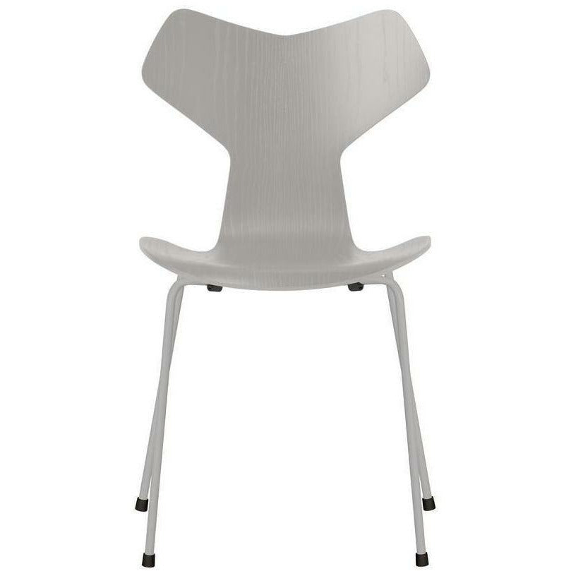 Fritz Hansen Grand Prix Chair Colored Ash Nine Grey Bowl, Nine Grey Base