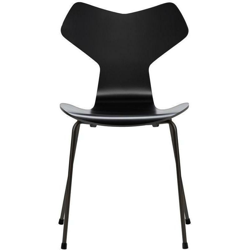 [product_category]-Fritz Hansen Grand Prix Chair Lacquered Black Shell, Black Base-Fritz Hansen-3130-Lacquered-Black-Black-FRI-1