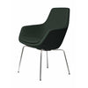 Fritz Hansen Little Giraffe Armchair Chrome Base Fabric Christianshavn, Dark Green