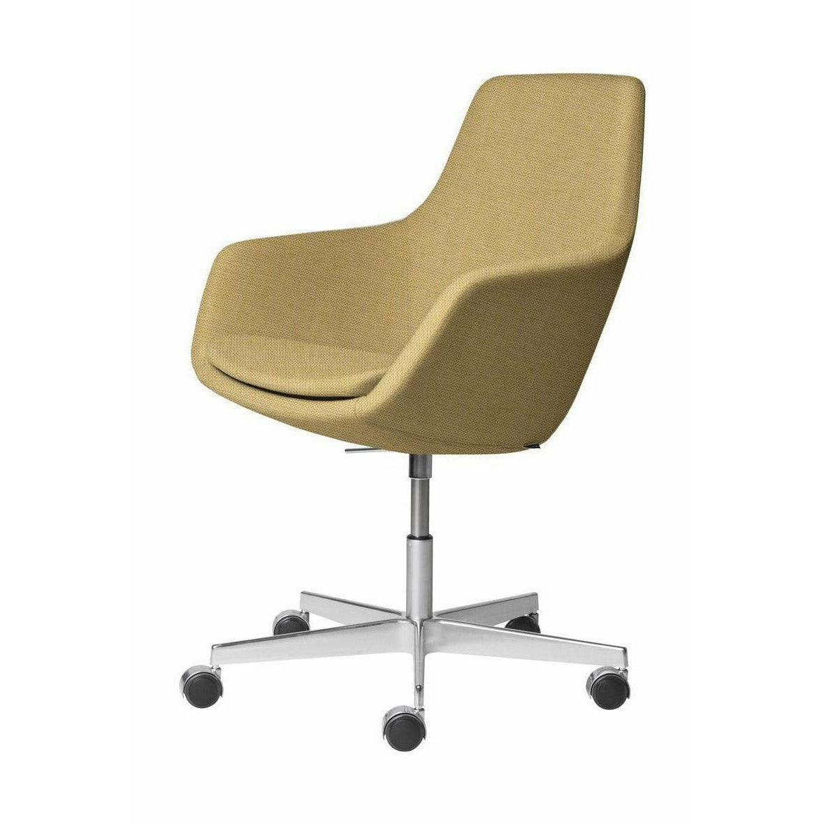 Fritz Hansen Little Giraffe Swivel Chair Fabric Christianshavn, Yellow