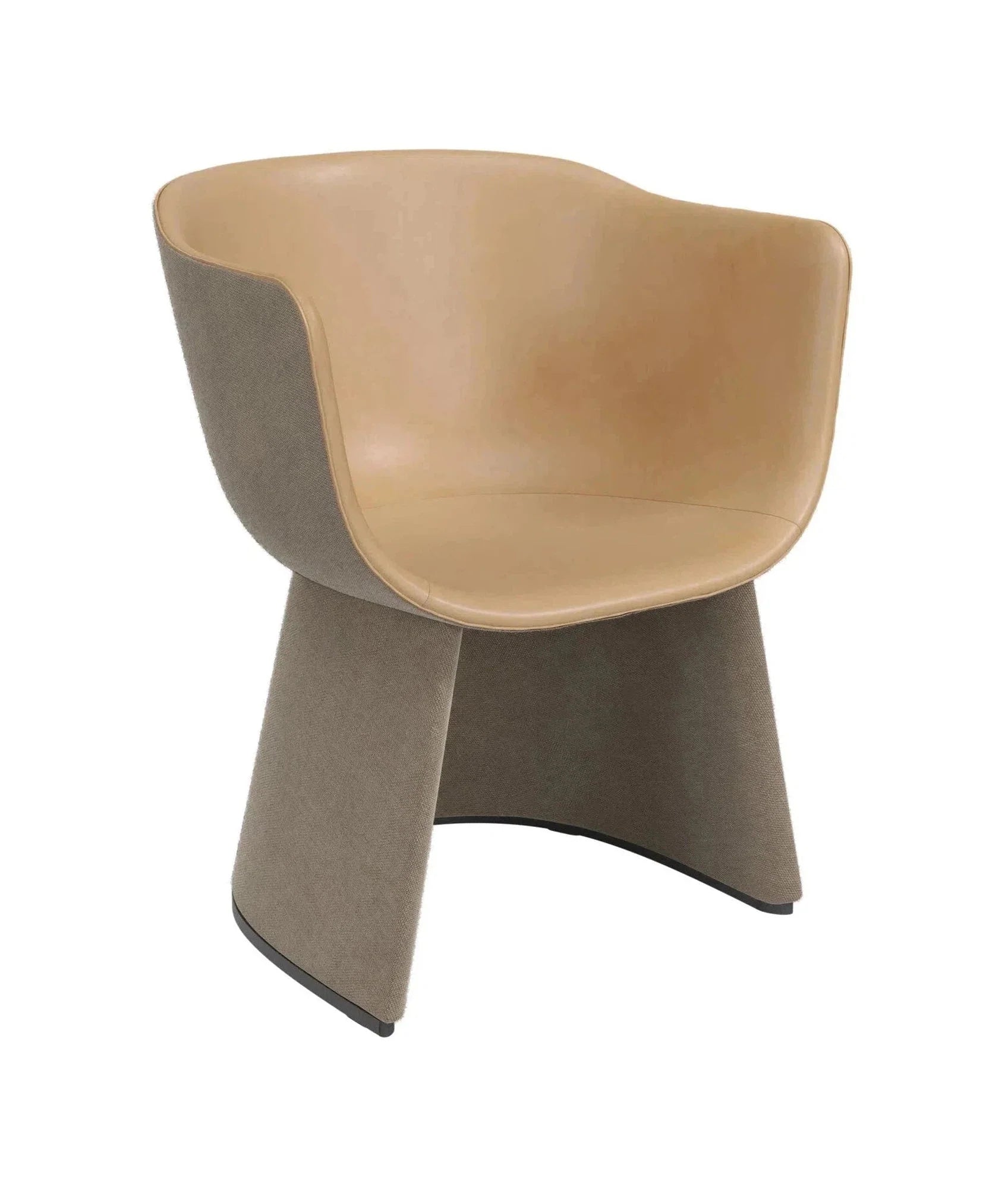 Fritz Hansen Monolit CM231 Lounge Chair, Natural/Light Beige