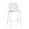 Fritz Hansen N02 Recycle Low Bar Stool, Off White/Off White