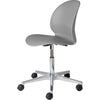 Fritz Hansen N02 Recycle Swivel Chair Polished Aluminium, Grey