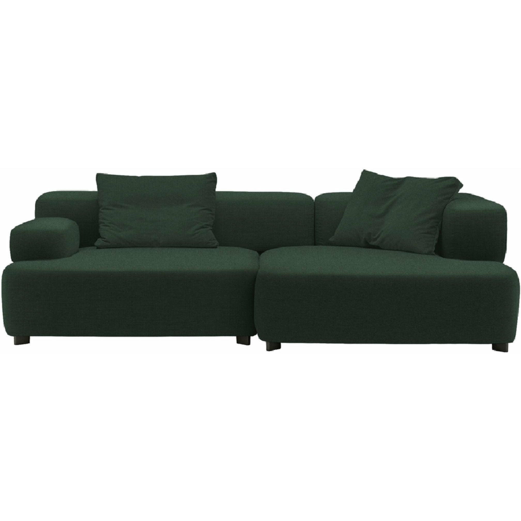 [product_category]-Fritz Hansen Pl240 3 Alphabet 2 Seater Sofa Christianshavn, Dark Green Uni-Fritz Hansen-PL240-3-CHRIS-1160-FRI-1