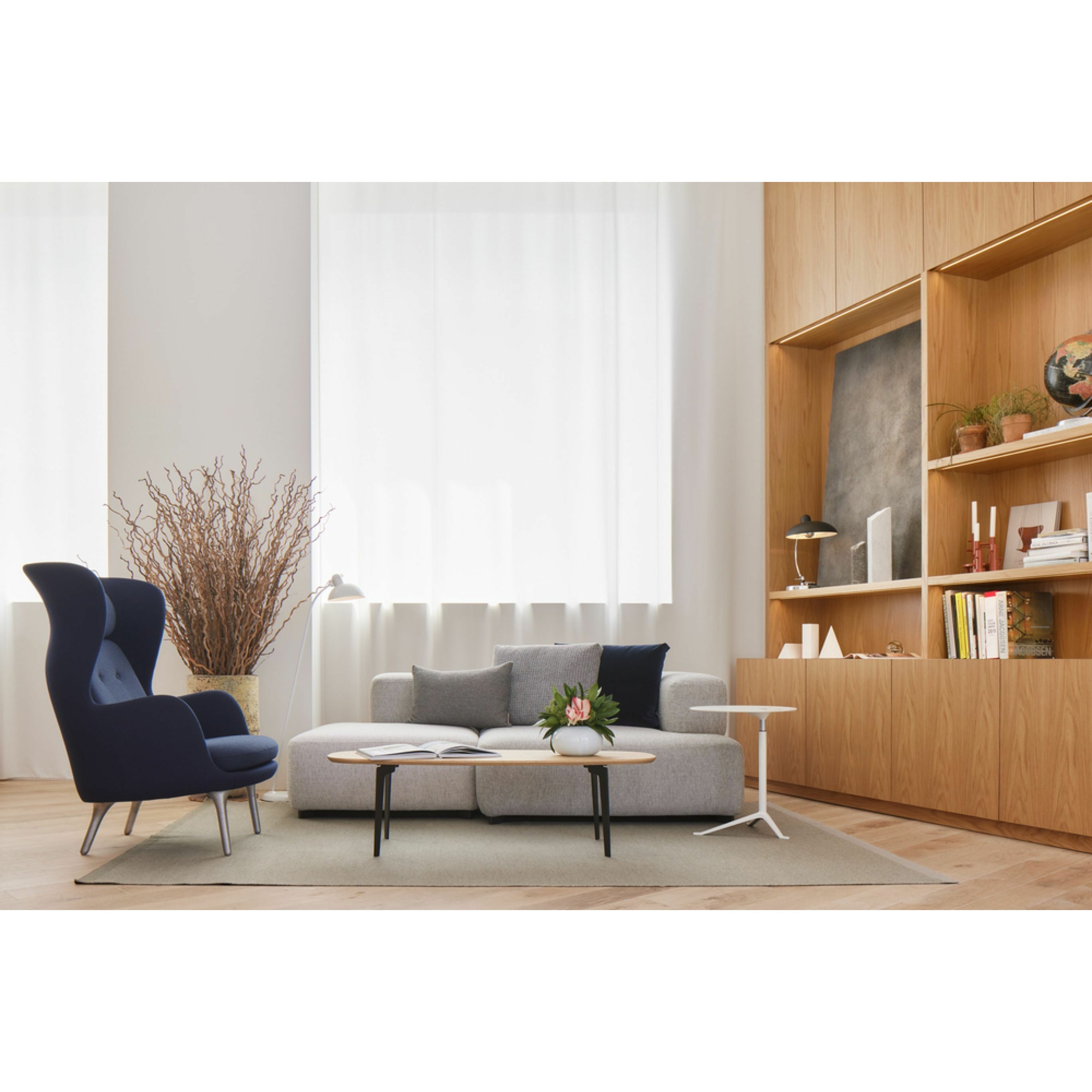 [product_category]-Fritz Hansen Pl240 4 Alphabet 2 Seater Sofa Christianshavn, Light Red Uni-Fritz Hansen-PL240-4-CHRIS-1130-FRI-8