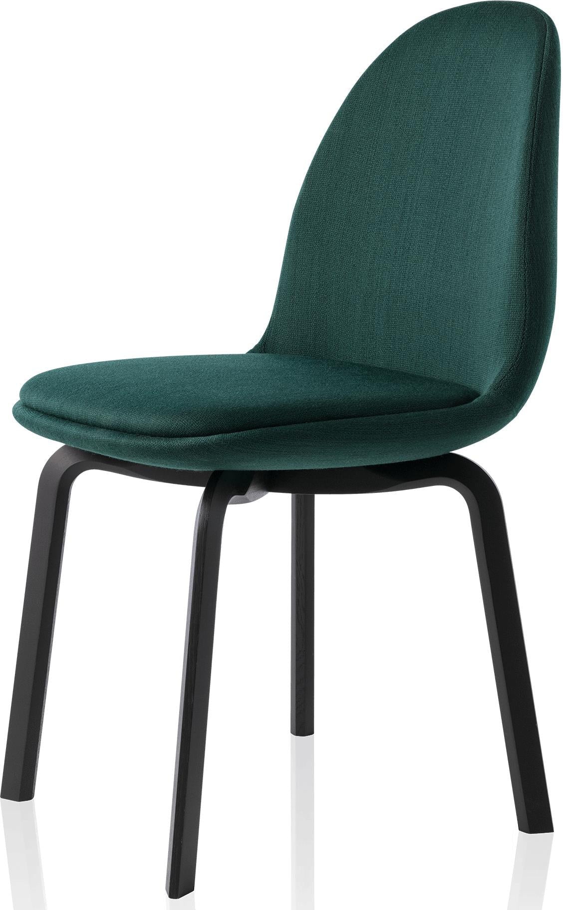 Židle Fritz Hansen Sammen Black, Balder Dark Green