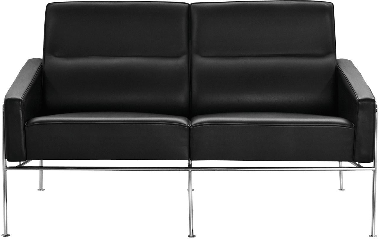 Fritz Hansen Series 3300 SOFA 2 Osoby, Elegance Leather Black