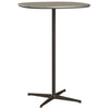 Fritz Hansen Super Circular Bar Table ø75, Brown Bronze/Ottawa Brown