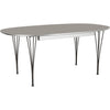 Fritz Hansen Super Ellipse Extendable Table Chrome 100 X170/270 Cm, Black Laminate