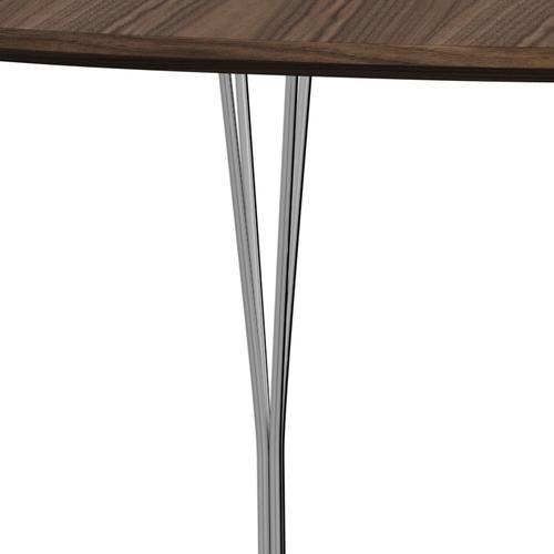 [product_category]-Fritz Hansen Superellipse Dining Table Chrome/Walnut Veneer With Walnut Table Edge, 180x120 Cm-Fritz Hansen-B613-WAL001-WAL001-CST-FRI-4