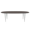 Fritz Hansen Superellipse Dining Table Nine Grey/Grey Fenix Laminates, 240x120 Cm