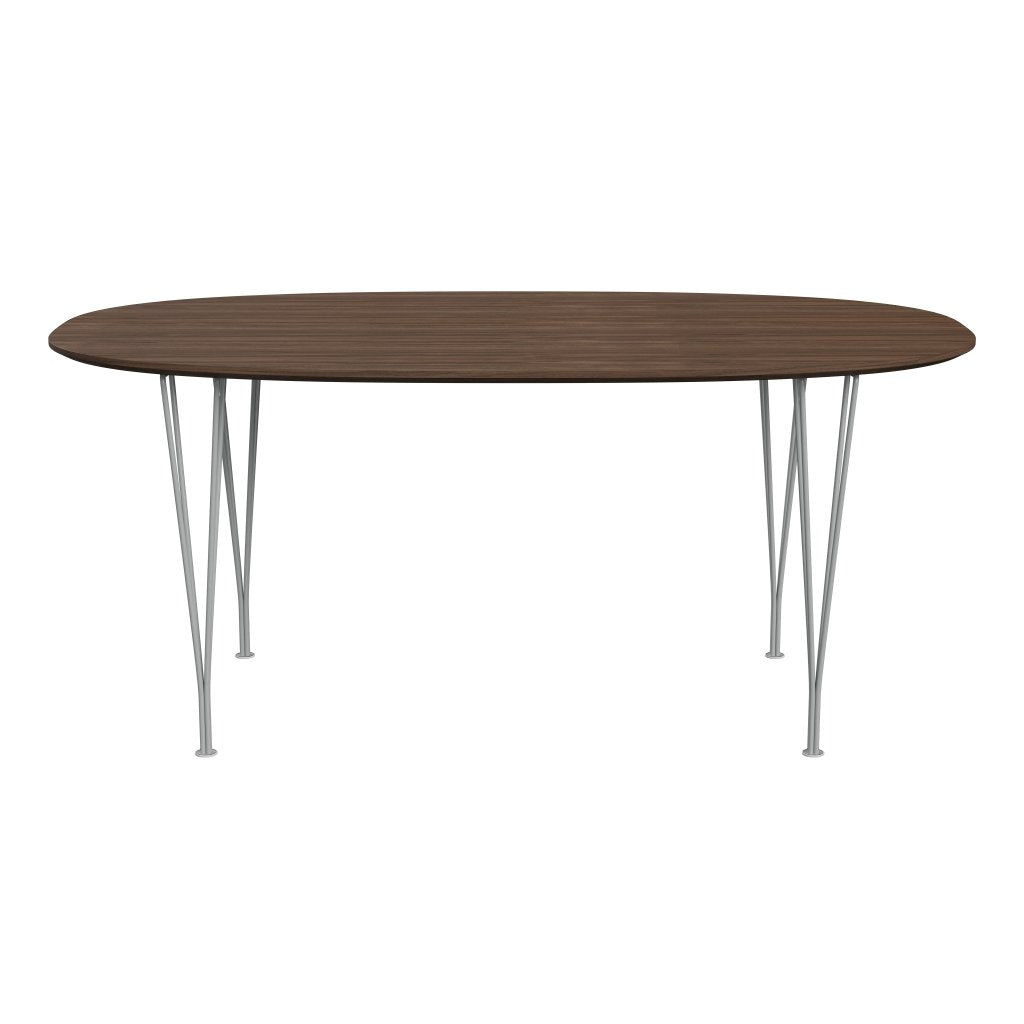 [product_category]-Fritz Hansen Superellipse Dining Table Nine Grey/Walnut Veneer With Walnut Table Edge, 170x100 Cm-Fritz Hansen-B616-WAL001-WAL001-DRNIGR-FRI-1