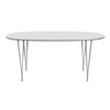 Jezdíl Fritz Hansen Superellipse Silvergrey/White Fenix ​​Lamináty, 170x100 cm