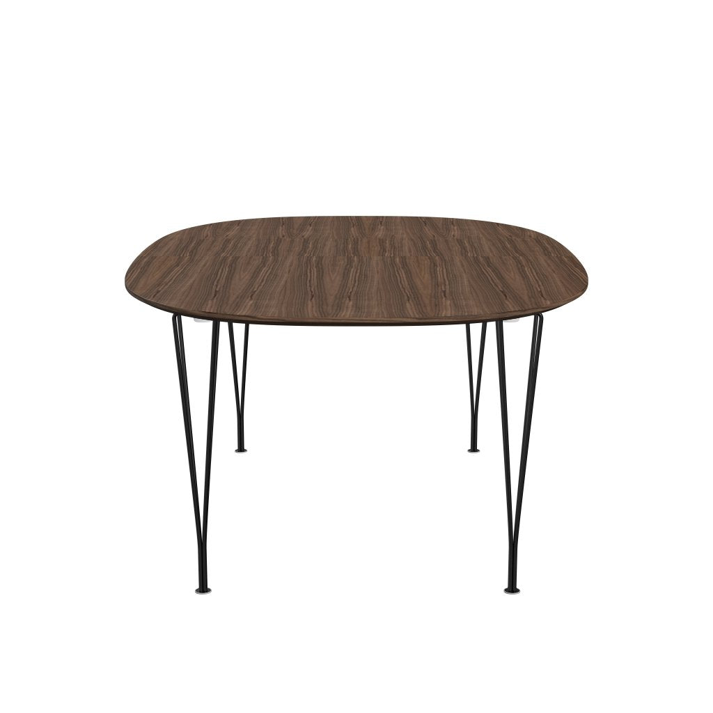 [product_category]-Fritz Hansen Superellipse Extendable Table Black/Walnut Veneer With Walnut Table Edge, 300x120 Cm-Fritz Hansen-B619-WAL001-WAL001-DRBL-FRI-3