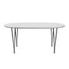 Fritz Hansen Superellipse Extendable Table Warm Graphite/White Fenix Laminates, 270x100 Cm