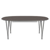 Fritz Hansen Superellipse Extending Table Warm Graphite/Grey Fenix Laminate, 300x120 Cm