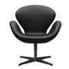  Swan Lounge Chair Black Lacquered/Aura Black