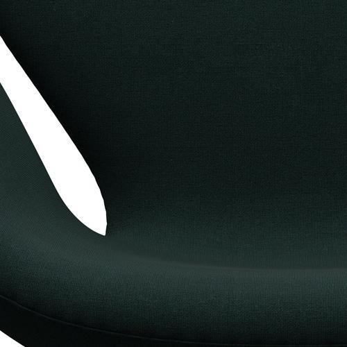 [product_category]-Fritz Hansen Swan Lounge Chair, Black Lacquered/Christianshavn Dark Green-Fritz Hansen-3320-CH1161-BLLA-FRI-6