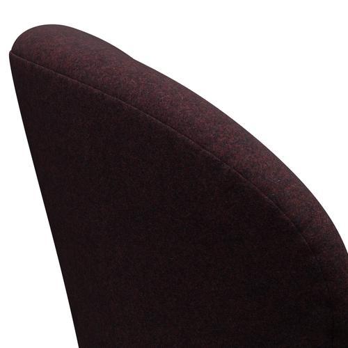 [product_category]-Fritz Hansen Swan Lounge Chair, Black Lacquered/Divina Md Wine Red-Fritz Hansen-3320-DMD673-BLLA-FRI-5