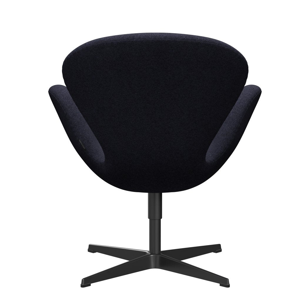 [product_category]-Fritz Hansen Swan Lounge Chair, Black Lacquered/Divina Melange Grey/Purple-Fritz Hansen-3320-DIM687-BLLA-FRI-4