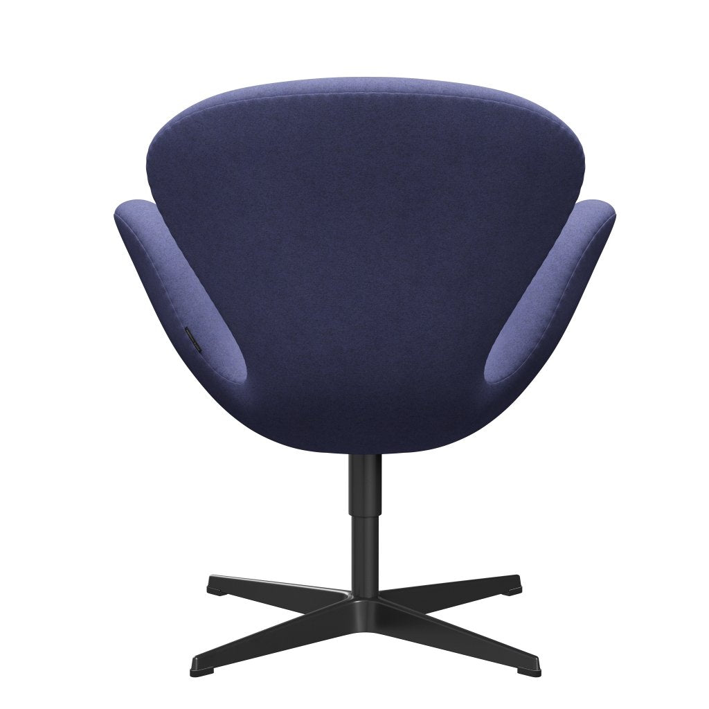 [product_category]-Fritz Hansen Swan Lounge Chair, Black Lacquered/Divina Melange Violet Light-Fritz Hansen-3320-DIM647-BLLA-FRI-4