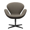  Swan Lounge Chair Black Lacquered/Fame Beige (61003)