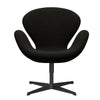  Swan Lounge Chair Black Lacquered/Hallingdal Black/Grey (173)